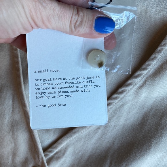 NWT The Good Jane- The Voyager Taylor Linen Blend Romper, size L - Picture 4 of 10